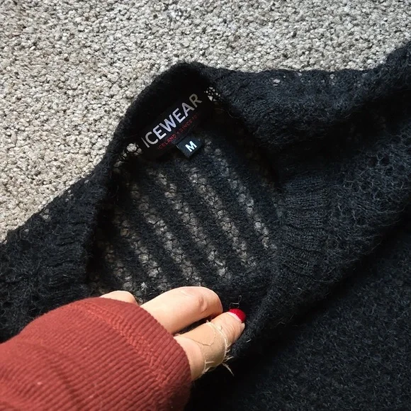 NWOT Túnmóar knitted lace long sweater - Picture 13 of 13